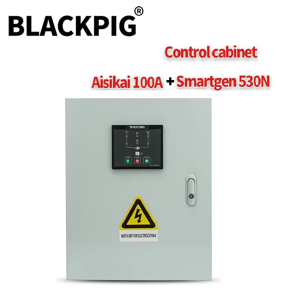 AISIKAI 100A 125A 160A ATS Control Box With Automatic Transfer Switch Smartgen Controller HAT530N Generator Control Cabinet