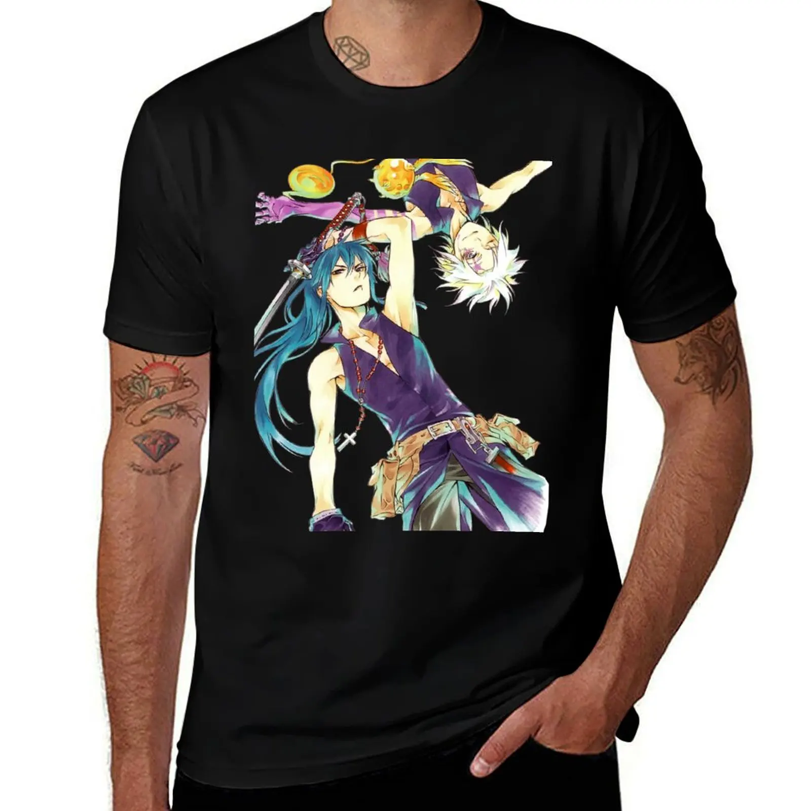 Allen Walker and Yu Kanda, D'Gray-Man T-Shirt Casual Daily Graphic Tee T-Shirt