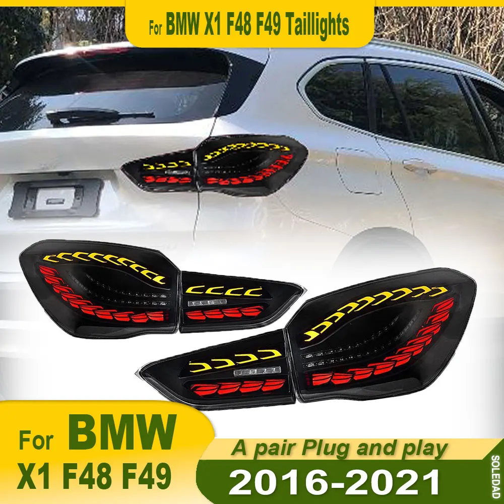 Car styling Tail Lights For BMW X1 F48 2016-2021 FULL LED Brake Reverse Tail Lamp Dynamic Signal Light Light Tail Lamp Assembly