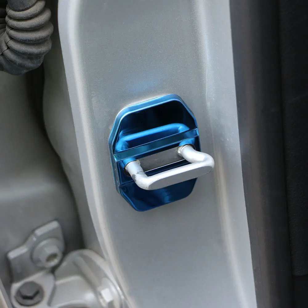 Stainless Steel 4Pcs Car Door Lock Protective Cover Case for BMW X1 X3 X4 X5 X6 G01 F15 F16 F49 F86 F85 G05 G08 F48 Accessories