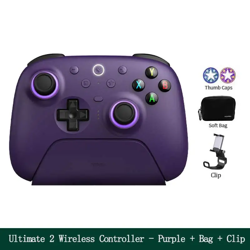 8BitDo Ultimate 2 Wireless 2.4G Gaming Controller with Charging Dock, TMR Joystick Bluetooth Gamepad for PC, Windows ,Android image 3