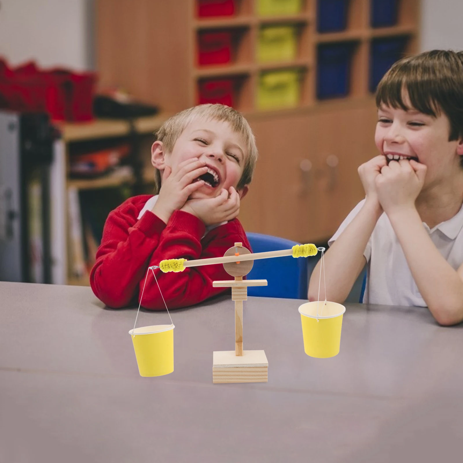 

Technology Teaching Aids Classroom Measurement Material Balance Scale for Wood Double Kids