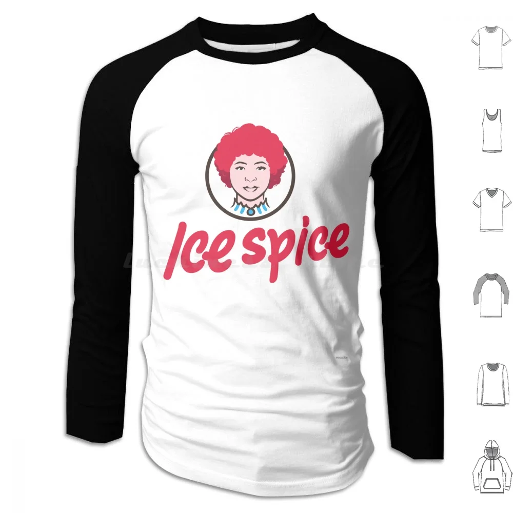 Ice Spice In Wendy's Logo Hoodie cotton Long Sleeve Ice Spice Munch Ice Rap In Ha Mood Ice Spice Rapper Certified