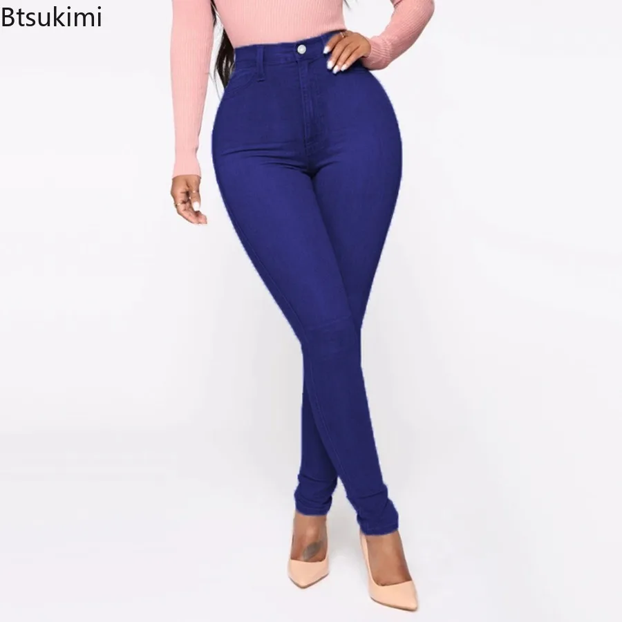 2025 Women\'s High Waist Jeans Fashion Stretch Sexy Skinny Denim Trouser Vintage Washed Versatile Pencil Pants Women Casual Pants