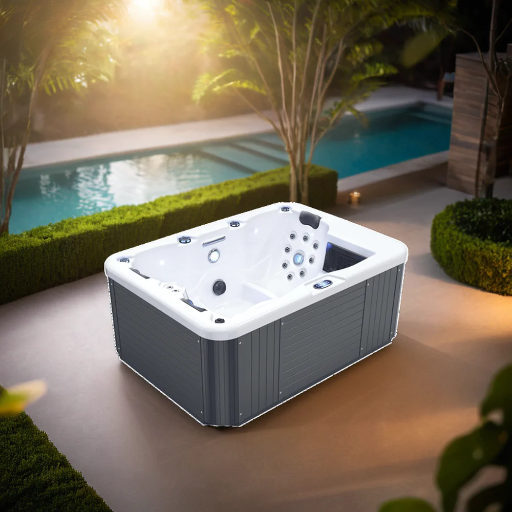 3-Person Luxury Outdoor Spa Jacuzzier Hot Tub from Manufacturer Wholesale Party Gazebo Application for Hotels and Villas