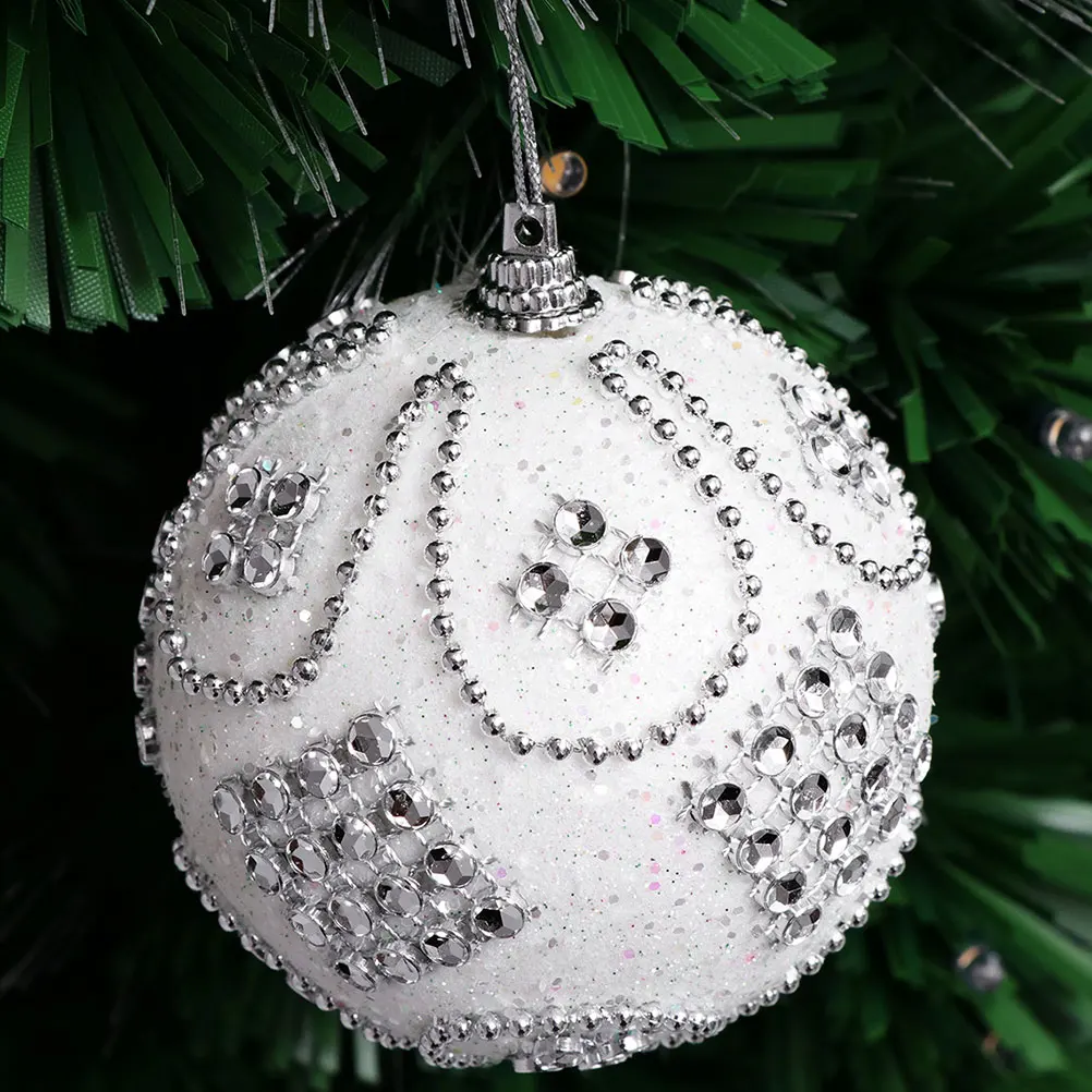 

3 pcs Christmas Ball Pendant Shatterproof Tree Ornament Home Party Decorations Christmas Tree Pendant Hanging Supplies