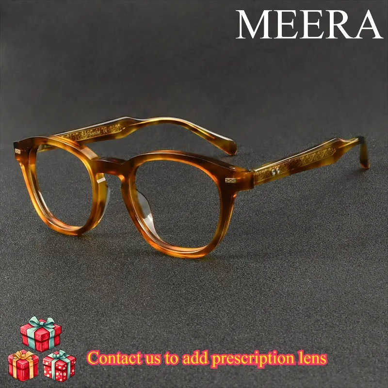 

OTW6033 Plate Circular Eyeglass FrameRetro Ultra Light Men's Eyeglass Frame Fashionable Optical Prescription Eyeglass Frame