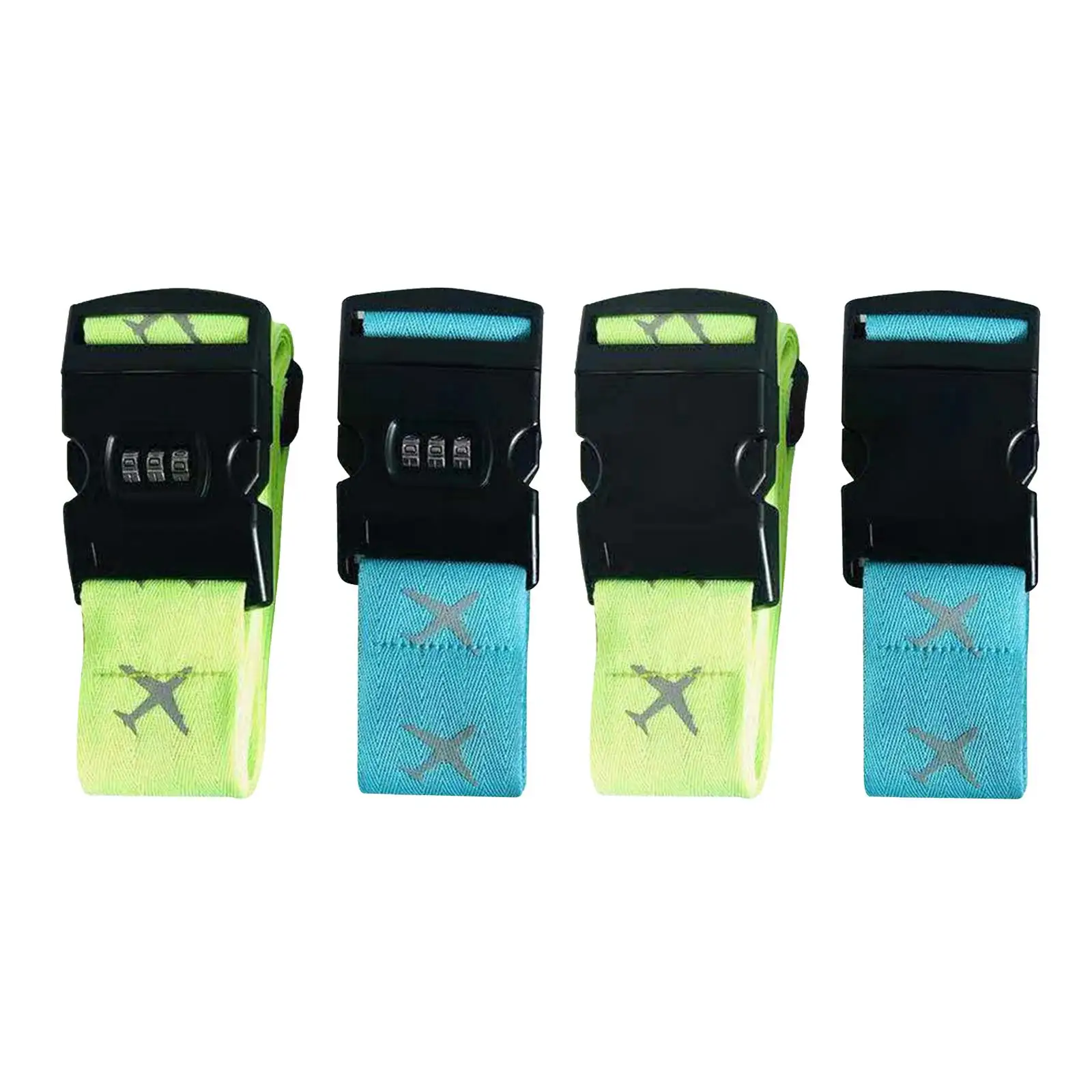 Travel Suitcase Strap with Quick Release Buckle Adjustable Heavy Duty Elastic Luggage Belt Packing Straps for Backpack Bag