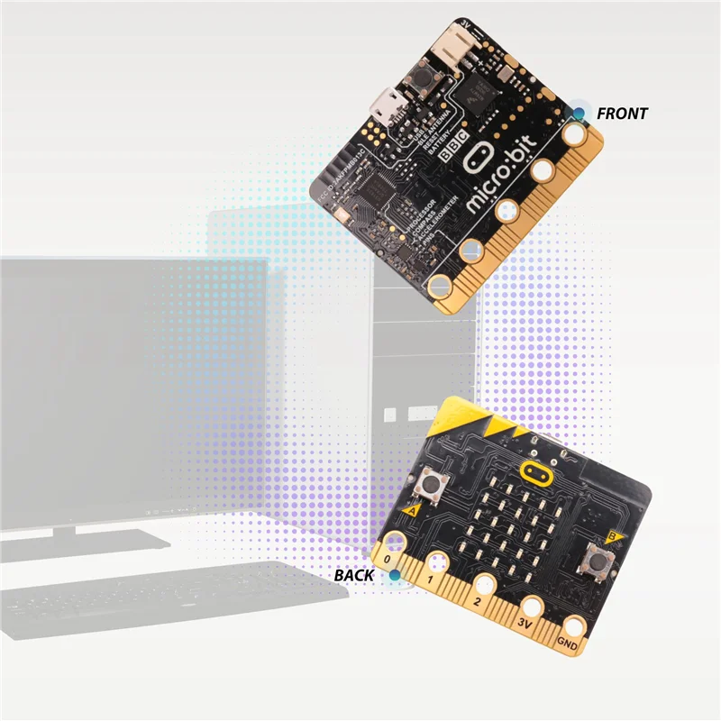 Microbit V1.5 GO Starter Kit nueva versión Placa de desarrollo de aprendizaje programable para DIY-N33R