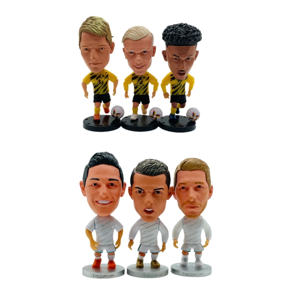 Soccerwe 2024 Soccer League Action Figures Collectible Star Player Dolls Universally Popular for Fans Worldwide