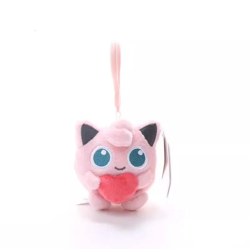 Genuine Pokemon Jigglypuff Love Series Kawaii Plush Stuffed Toy Keychain Backpack Pendant Keyring Doll Birthday Gifts For Kid