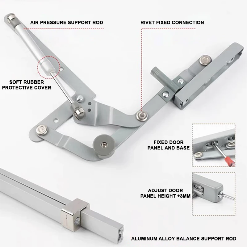 Cabinet Hydraulic Support Cabinet Folding Door Lift System Flap Stay Supporting Cabinet Hydraulic Support