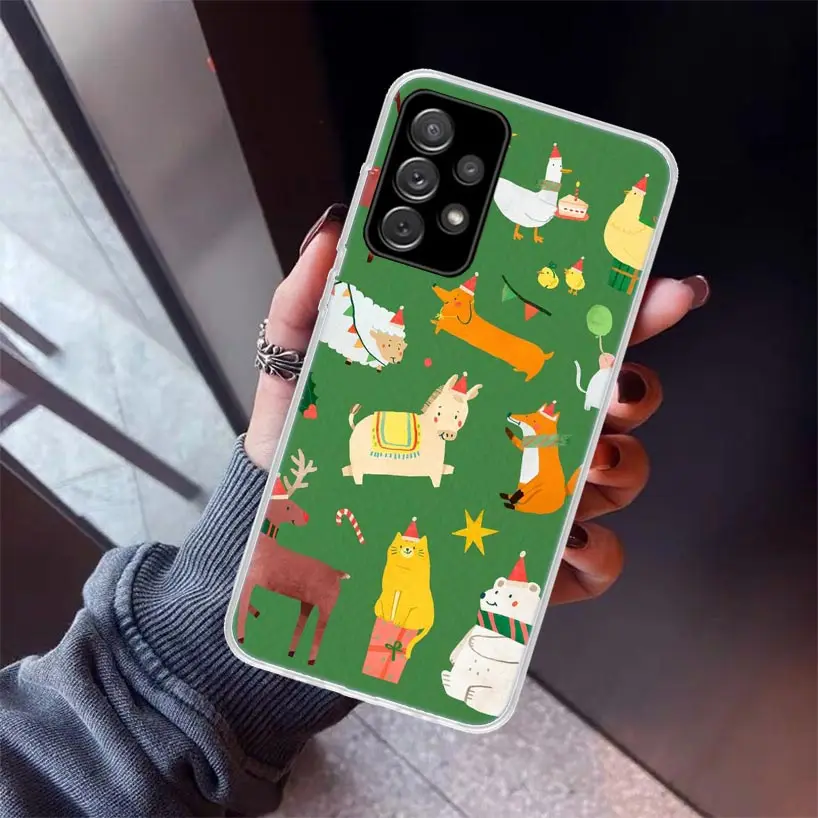 Christmas Gift Happy New Year Soft Silicone Phone Case For Samsung Galaxy A50S A51 A70 A71 A41 A31 A21S A11 A10S A20E A30S A40