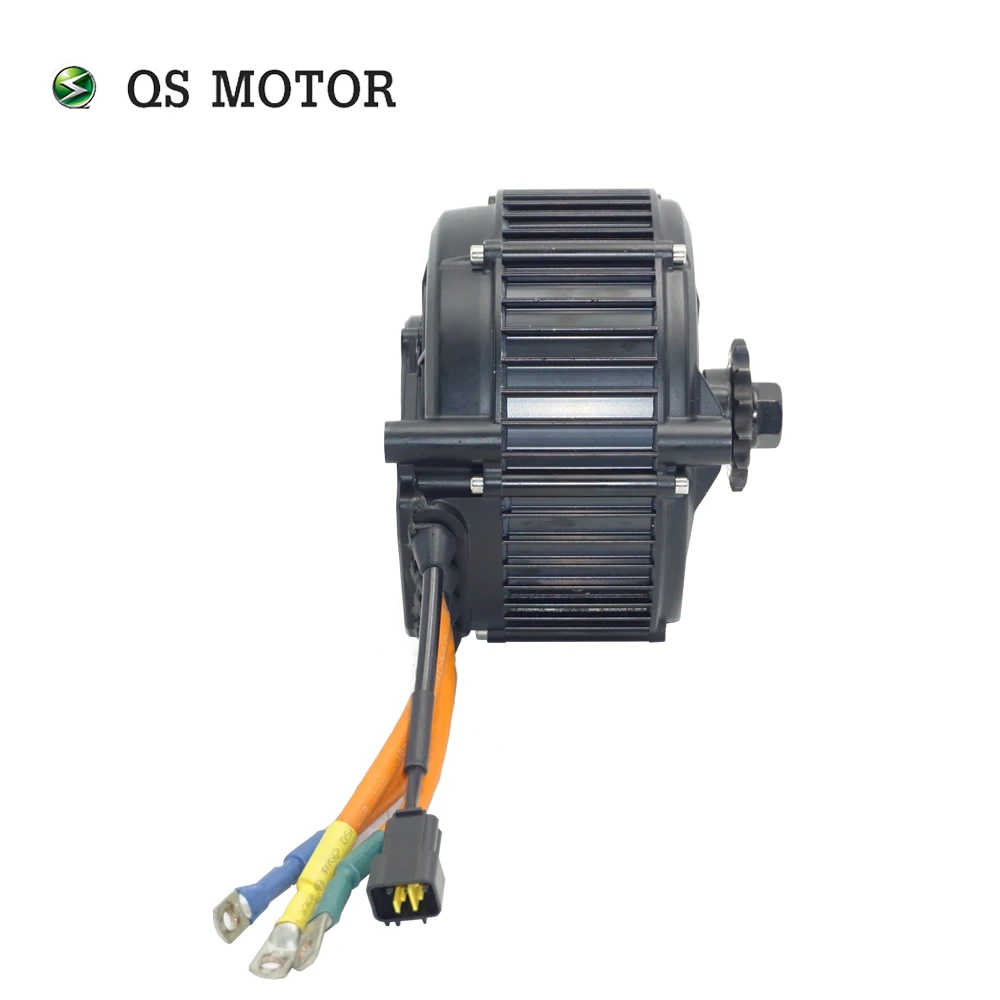 QSMOTOR QS165 V2 5000W 72V 35H PMSM Mid Drive Motor with 428 14T Sprocket for E-Bike Dirty Bike