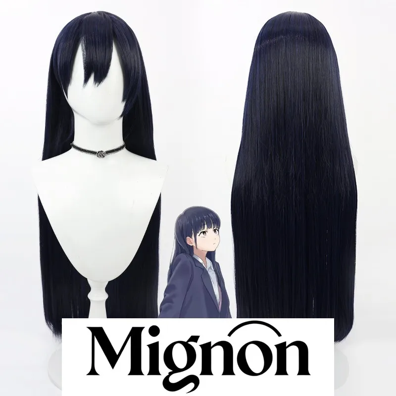 

Парик для косплея The Dangers in My Heart Yamada Anna, темно-синие длинные волосы, подарок на Хэллоуин