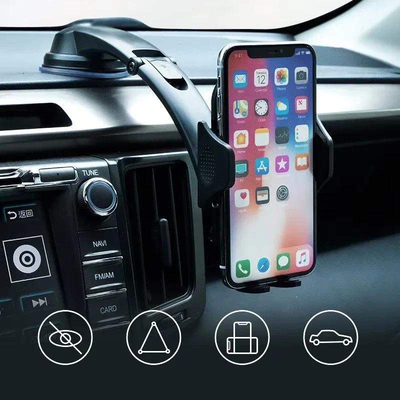 Gravity Car Phone Holder Air Vent Clip Mount Mobile Phone Stand GPS Support For IPhone 14 13 Samsung Xiaomi Car Bracket