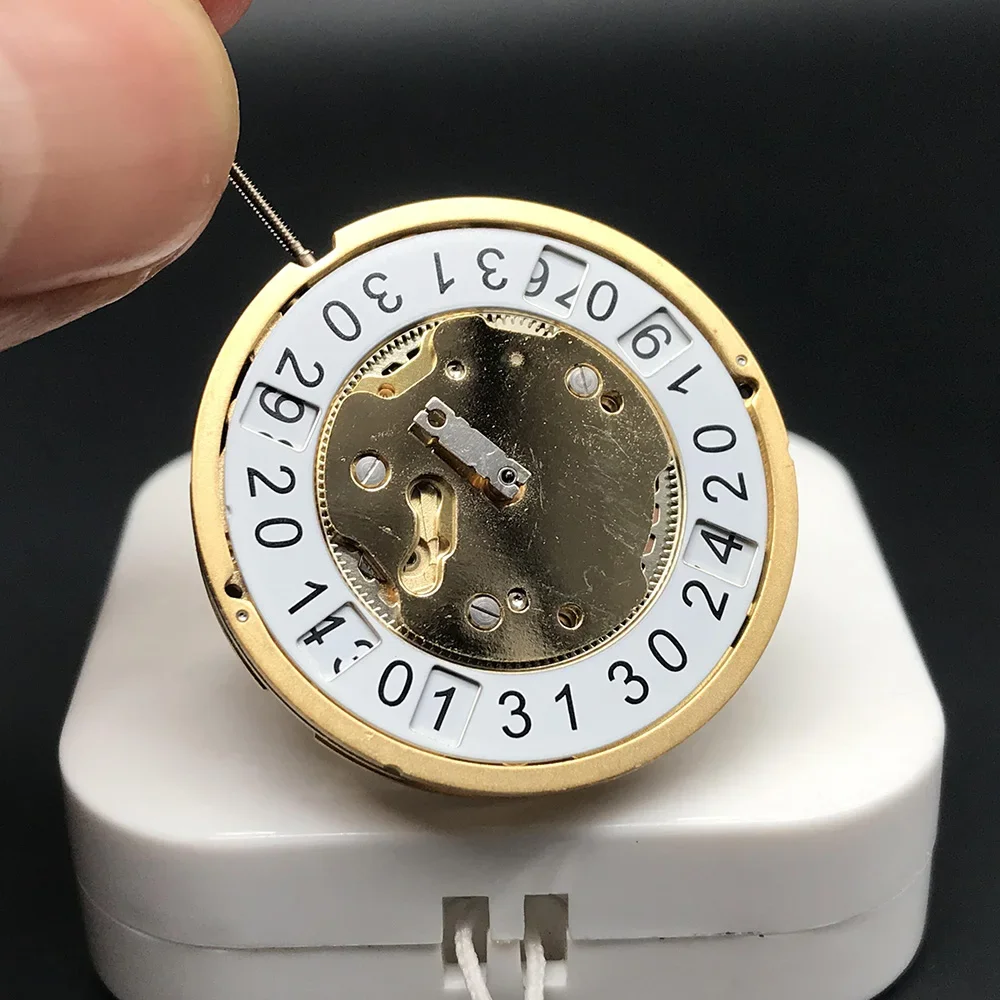 Ronda Quartz Watch Movement 4003B Luxury Brand Watch Parts Replacements 5 Jewels with White Datewheel 4003.B Golden Clock