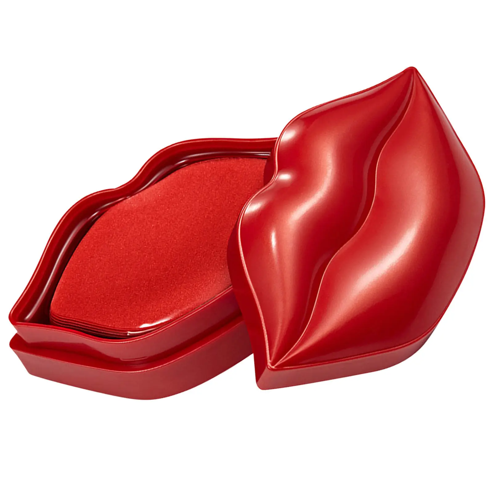 20pcs Gel Mask Hydrating Cherry Extracts Smooth Texture Lip Care Tool Anti Wrinkle Non Woven Moisturizing Lip Balm