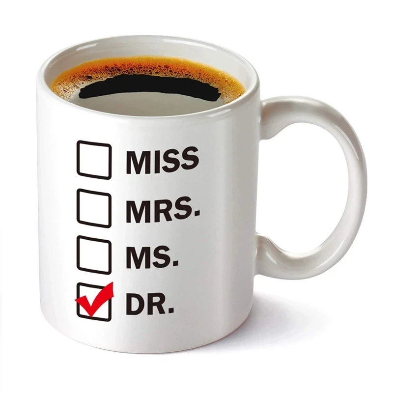 Miss Mrs Ms Dr Coffee Mug Wife Husband Couples Valentines Gifts For Phd Graduate Tea Art Home Decal Teaware Coffeeware Drinkware