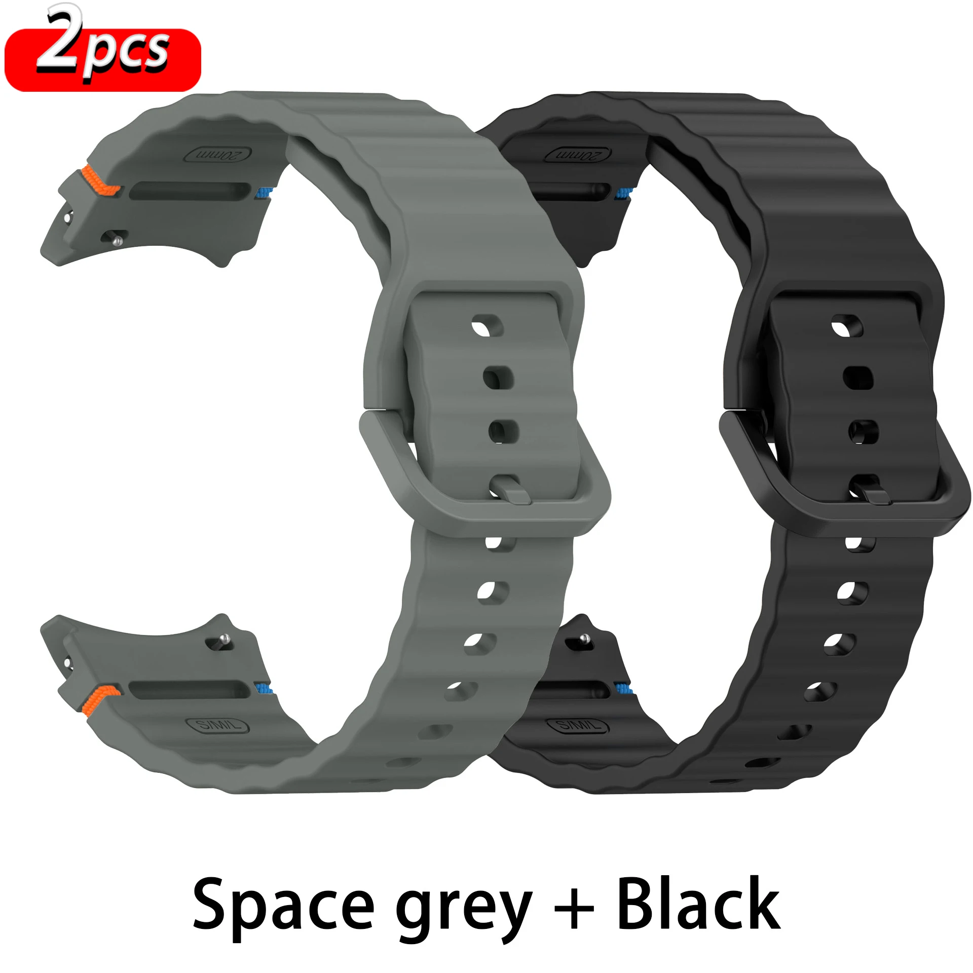 Originalband für Samsung Galaxy Watch 7 6 5 4 FE 44 mm 40 mm/Pro 45 mm/Silikon-Sportarmband Correa Watch6 Classic 43 47 mm Armband