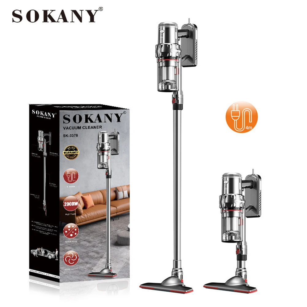 2000W High Power Handheld Cleaning Machine Portable Vertical Dust Vacuum Cleaner for Floor Carpet Sofa Home appliance 3 Gears