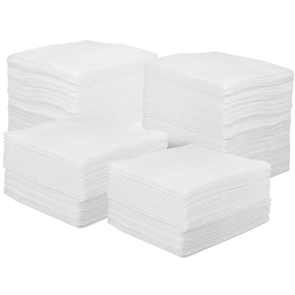 400 Pcs Nonwoven Sheets Makeup Remover Pad Wipes Lips Pads Cleansing for Removal Non-woven Fabric Miss