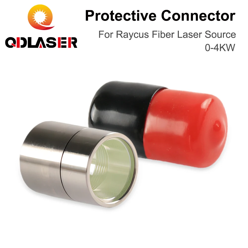 QDLASER Raycus Protective Connector 0-4KW Output Connector Protective Lens Group QBH  for Fiber Laser Source Fiber Laser Cutting