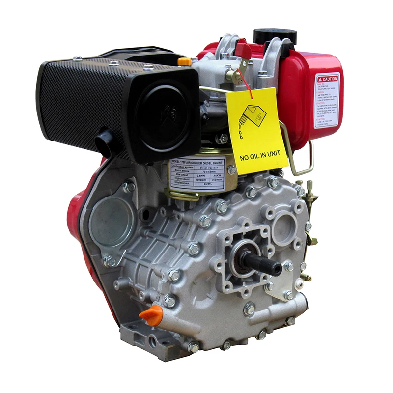 Hand Start Thread Shaft 2.5kW HR170f Easy Operate 4-Stroke Single Cylinder Air-Cooled Engine Euro 5
