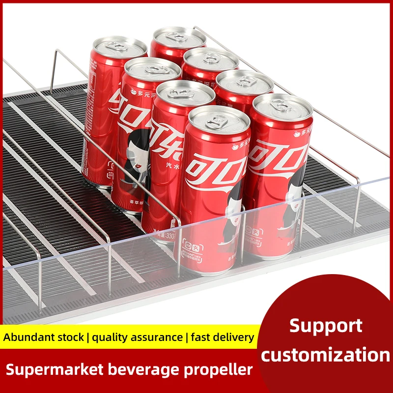 Automatic Drink Organizer For Fridge Beer Soda Can Dispenser Storage Rack Beverage Pusher Glide Mall Shelf Holds Up To 25 Cans