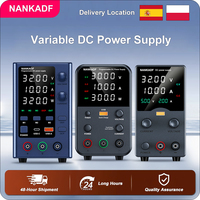 NANKADF Adjustable Switching DC Power Supply 30V 10A Lab Bench Power Supply 60V 5A Output Preset Current USB Fast Charge Display