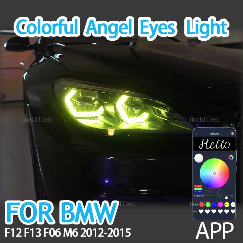 

Car-styling multi-colored RGB App control LED Rings M4 Style Light For BMW 6 Series F12 F13 F06 M6 2011-2017 LED Angel Eyes Kit
