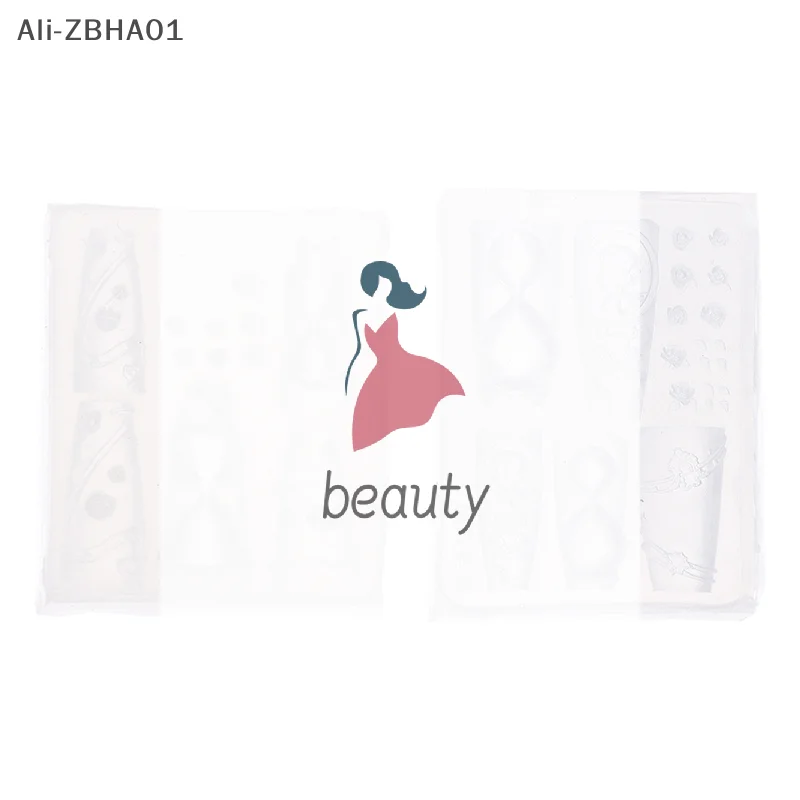 

DIY Design Nail Salon Stereoscopic Stamping Plate Silicone Nail Mold Hourglass Shape Rose Nail Seal Nail Decorations Nails