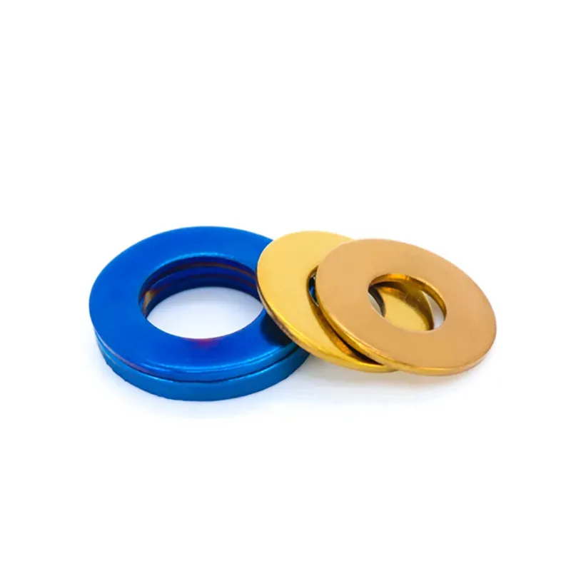 

Colorful Titanium Blue Gold Flat Washer 304 Stainless Steel For Motorcycle Customization M4 M5 M6 M8 M10 M12