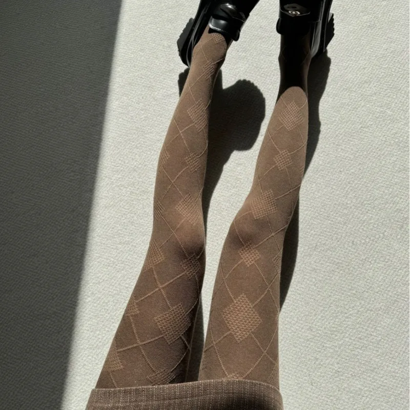 

Vintage British Style Leggings Women's Elegant Tights