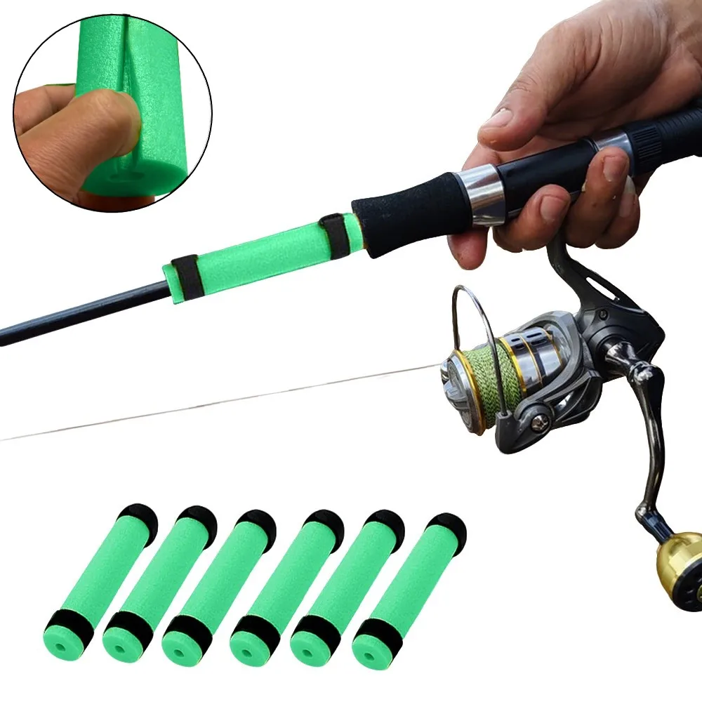6-pacote-vara-de-pesca-flutua-esponja-mangas-protetoras-vara-flutuante-almofada-bunda-polo-de-pesca-flutuador-tubos-acessorios-de-pesca-da-carpa