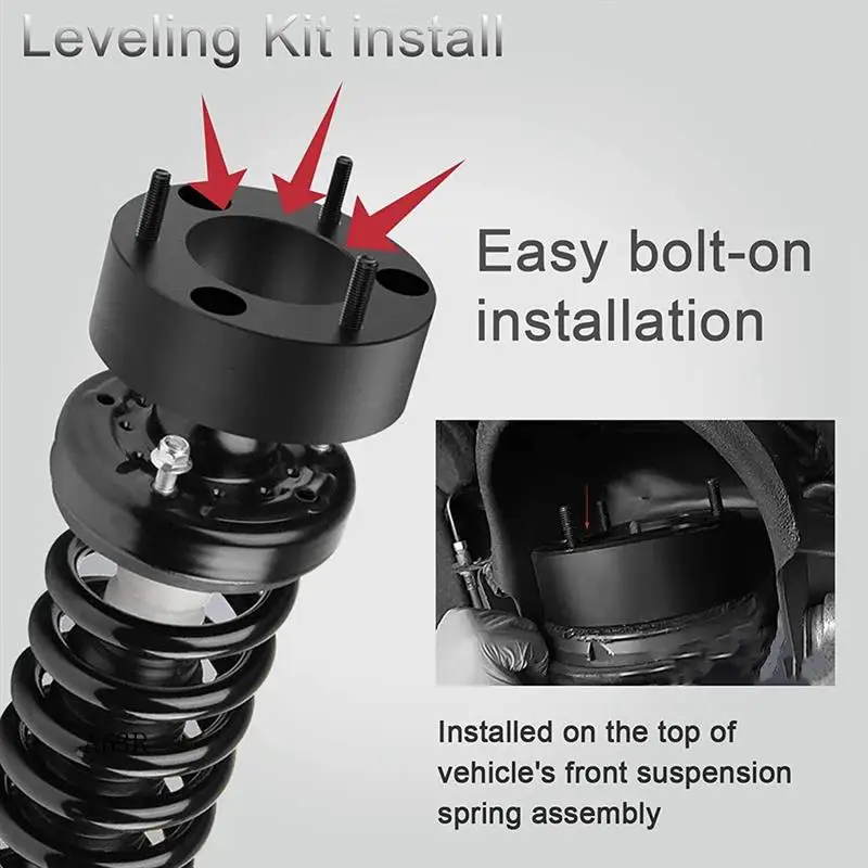 

AR-LIF005-FETI-BL Front Suspension Lift Up Kits For Toyota Coil Strut Shocks Absorber Spacers Spring Raise