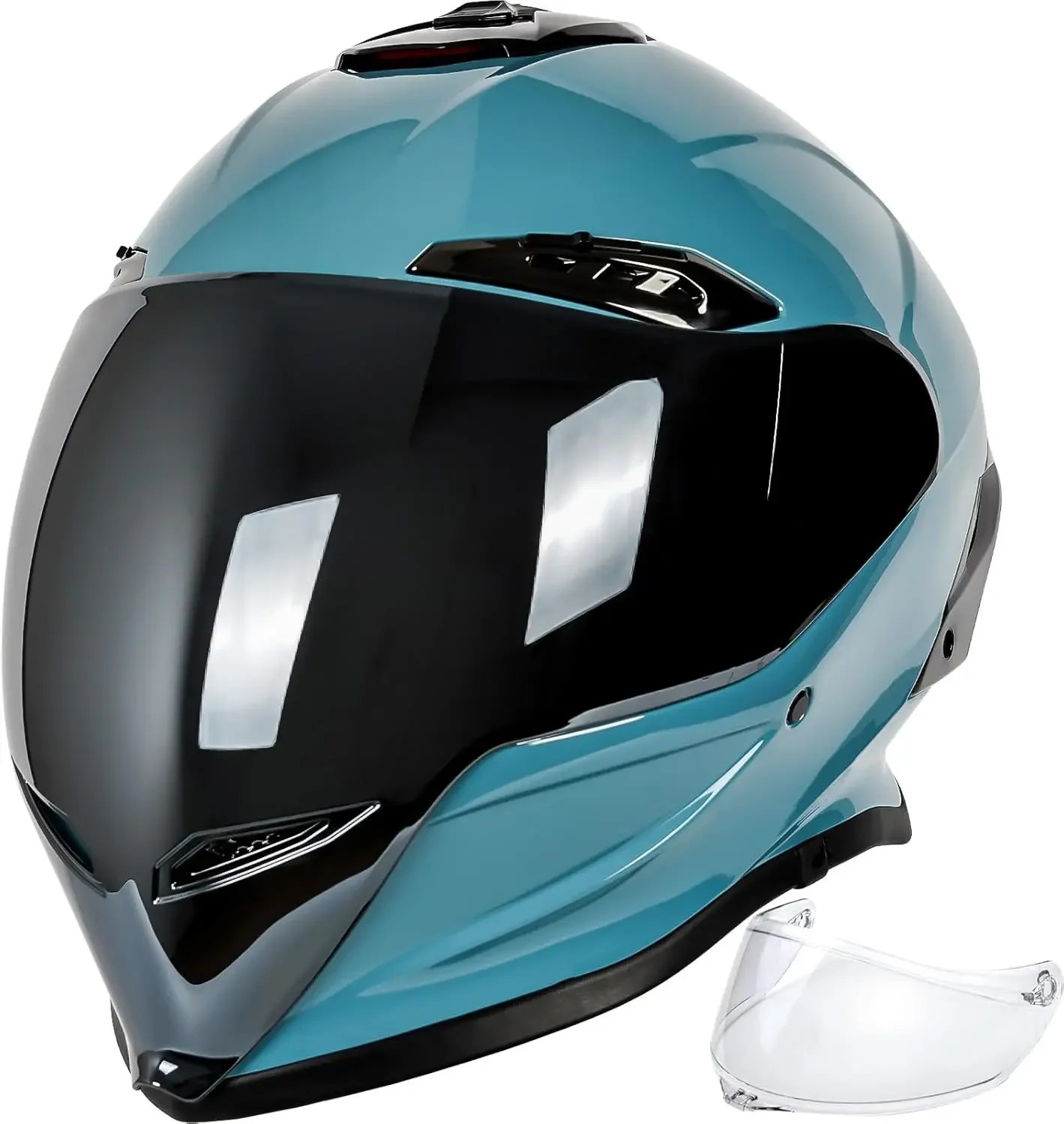 

Certified DOT Full Face Racing Motorcycle Motocross Helmet with Transparent Visor for Street Dirt Bike ATV Off-Road Adventures