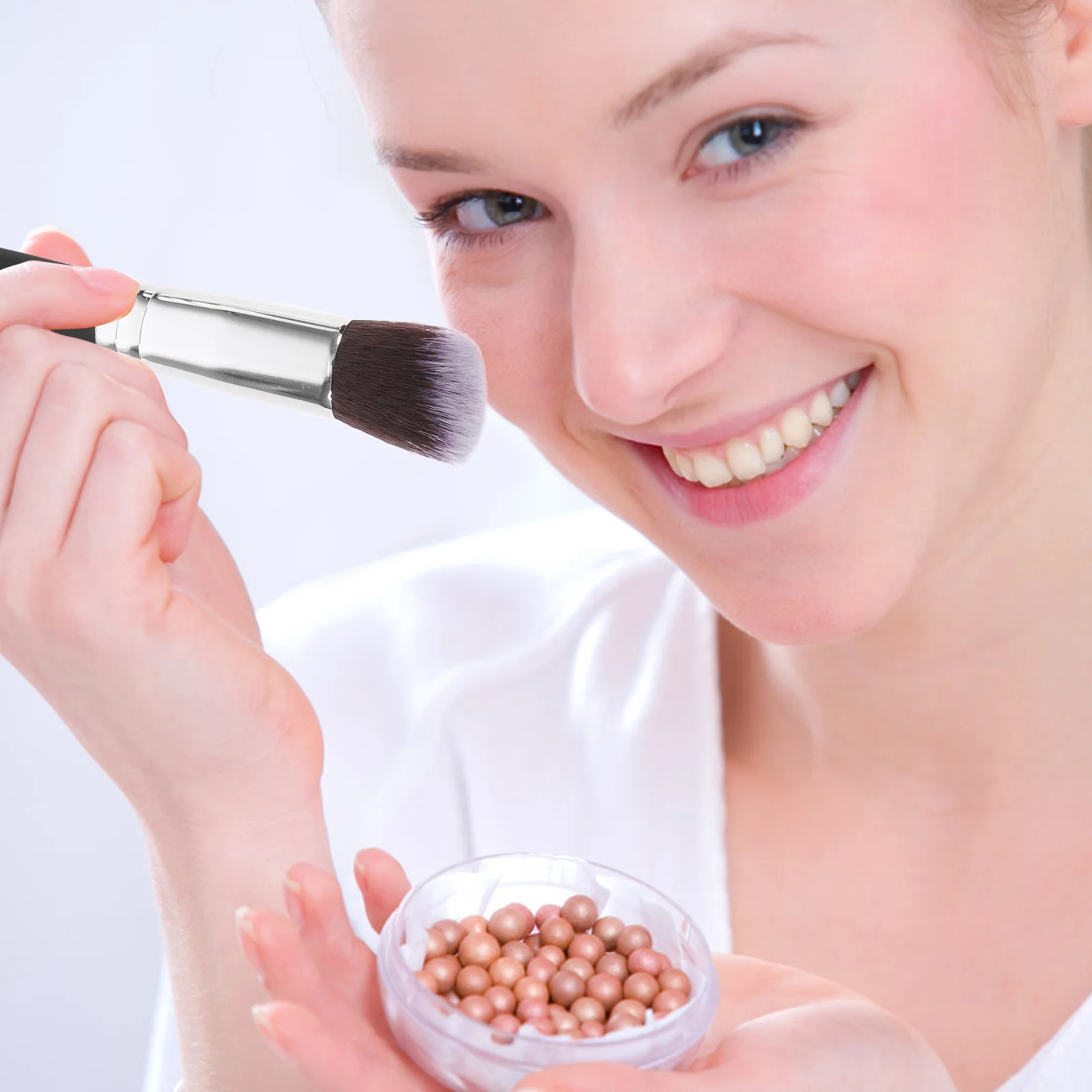 

10Pcs Makeup Brush Set Professional Synthetic High Density Bristle for Face Eye Blending Foundation Powder Blush Eyeliner