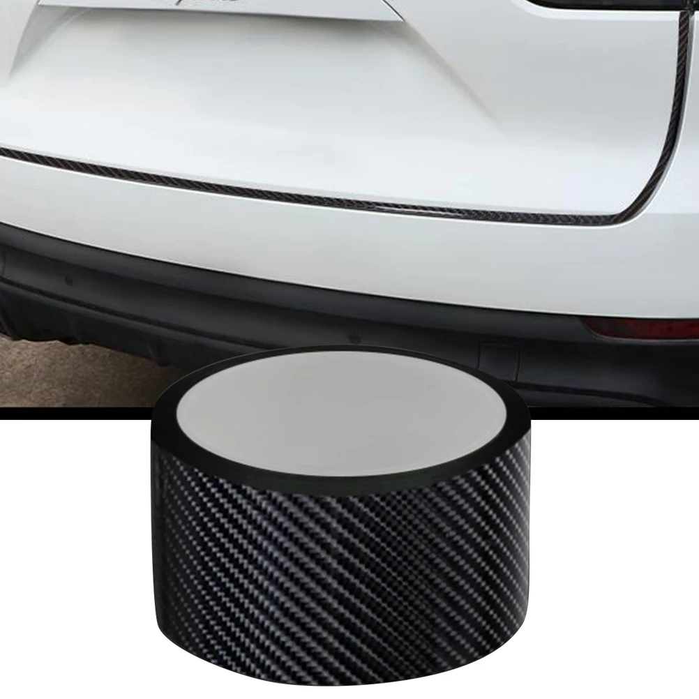 

Car Door Anti Scratch Strip Bumper Protector 1Pc Carbon Fiber Sticker For Auto Body Beautiful Practical
