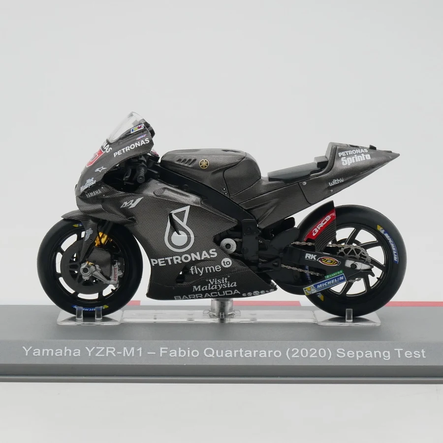 1:18 Scale Diecast Alloy Moto GP 2020 Yamaha YZR-M1 Fabio Quartararo Motorcycle Toys Cars Model Classics Adult Souvenir Display