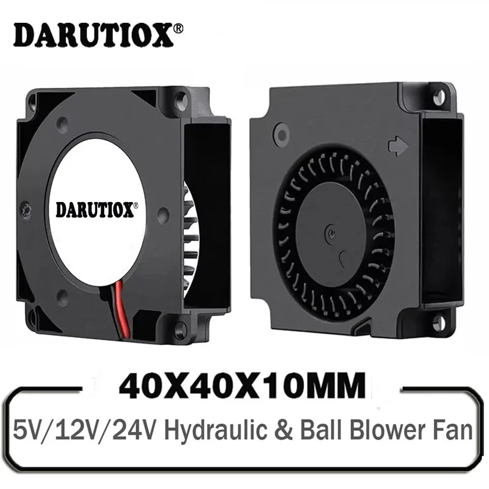 Darutiox 40mm 3D Printer Fan 12V 24V 5V 4010 Blower Printer Cooling Accessories DC Turbo Blower Fan Radial Fans 40x40x10mm