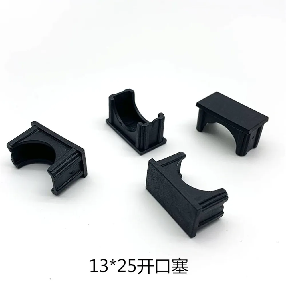 15x30mm Tube Pipe Insert Plug Bung 13x25mm living room furniture bed frame  Square Plastic Black Blanking End Cap