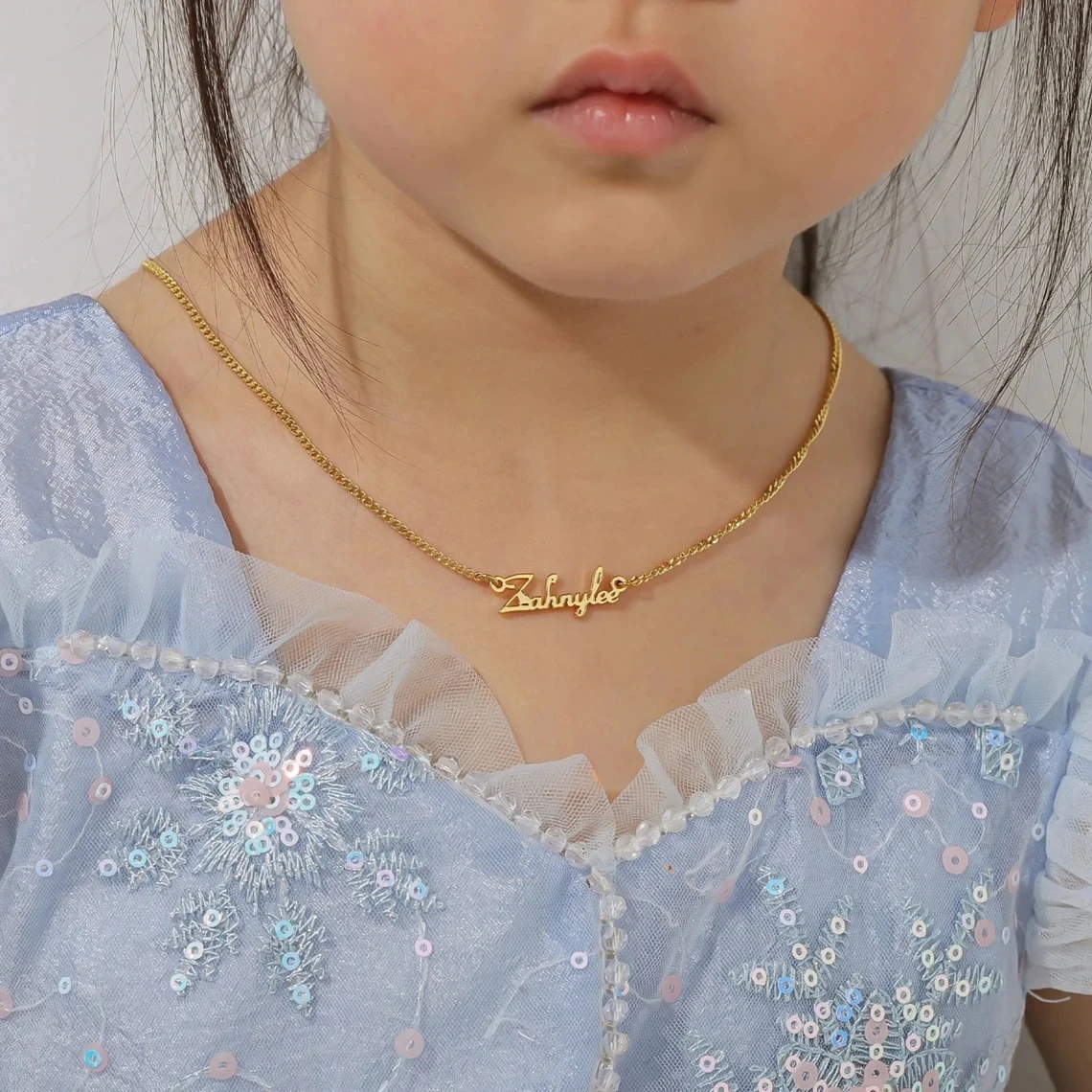 Customized Name Necklace Bracelet Earring Jewelry Sets for Kids Baby Women Stainless Steel Personlized Name Set Birthday Gift