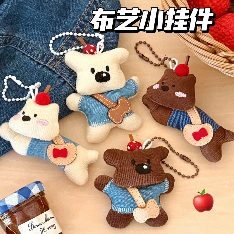 1Pcs Niedlichen Welpen Puppe Anhänger Rucksack Hängen Anhänger Mode Kawaii Hund Rucksack Dekoration Puppe Anhänger für Mädchen & paare