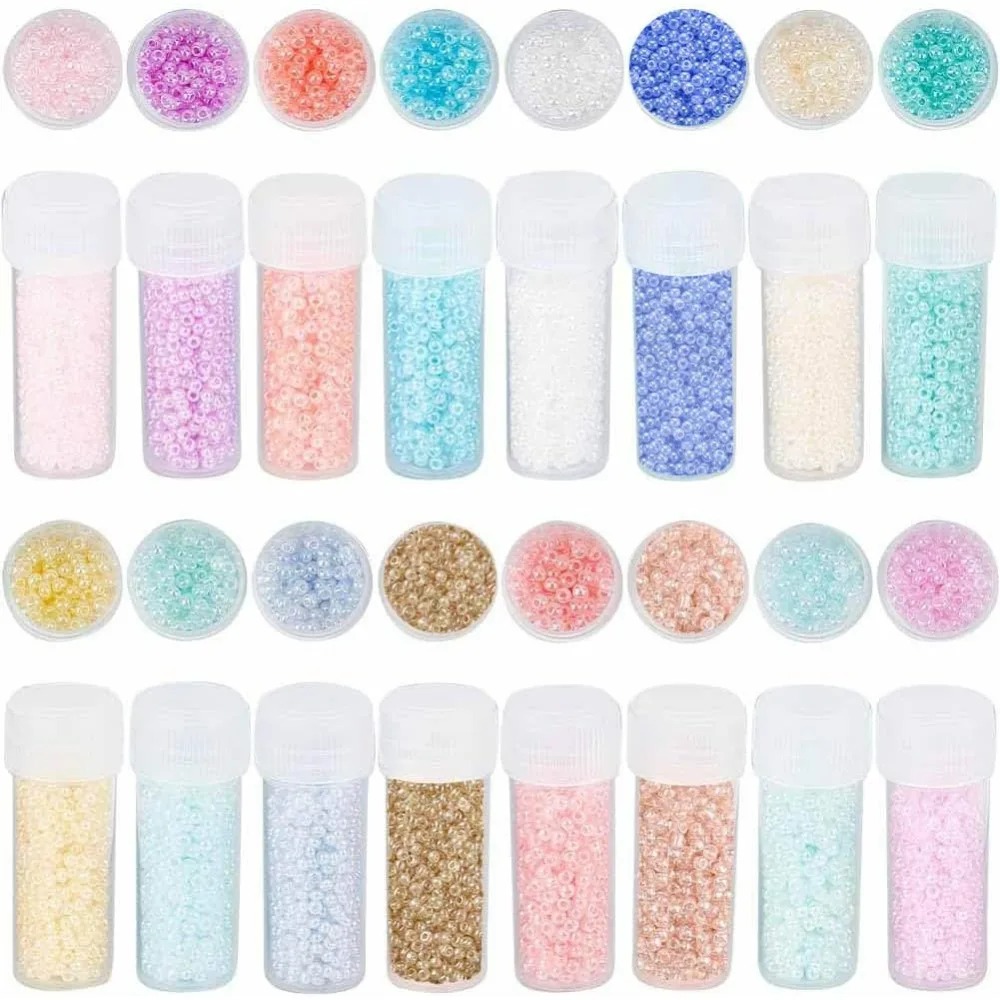 

80 г 12/0 бусины непрозрачного кремового цвета 2 мм круглые мини-разделители свободные стеклянные бусины оптом для изготовления ювелирных изделий серьги «сделай сам»