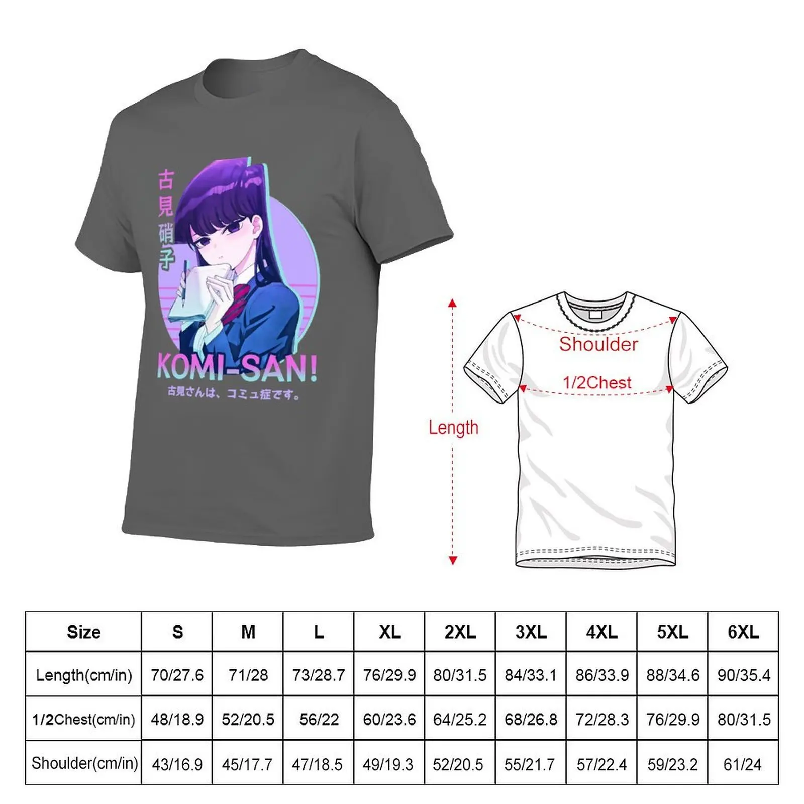 cant san Komi communicate T-Shirt Outdoor Work Short Sleeve Top