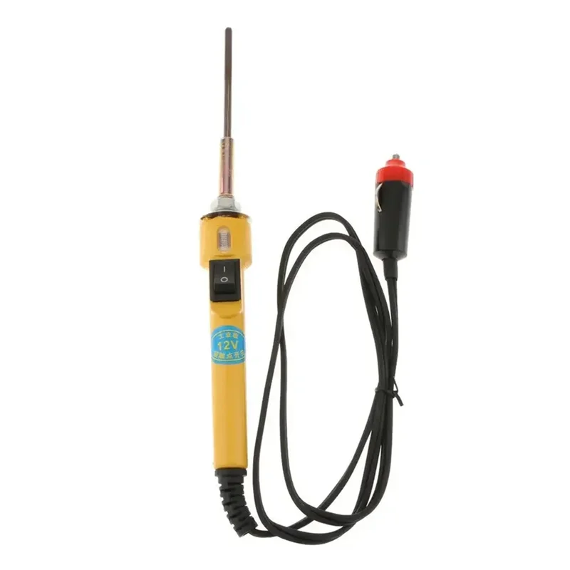 AT05-ferramenta de reparo de soldagem 12v ferro de solda aquecimento rápido temperatura ajustável ferro de solda elétrica mini alça lápis de calor