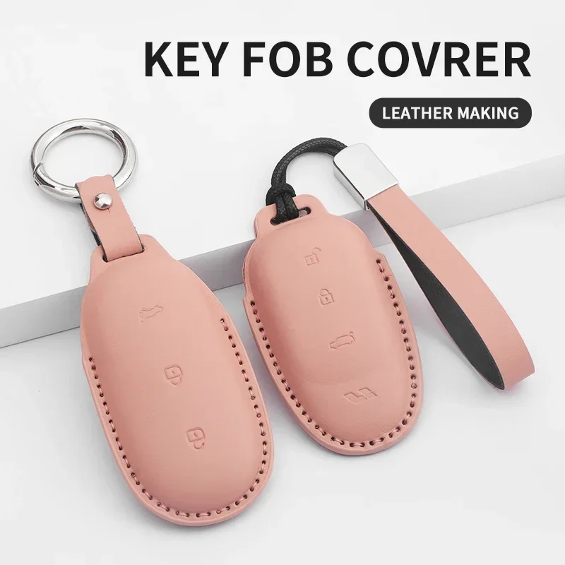 

High-quality Fashion PU Key Case For LiXiang L7 L8 L9 MAX LEADING IDEAL Li Auto 2022 2023 2024 Car Keychain Accessories