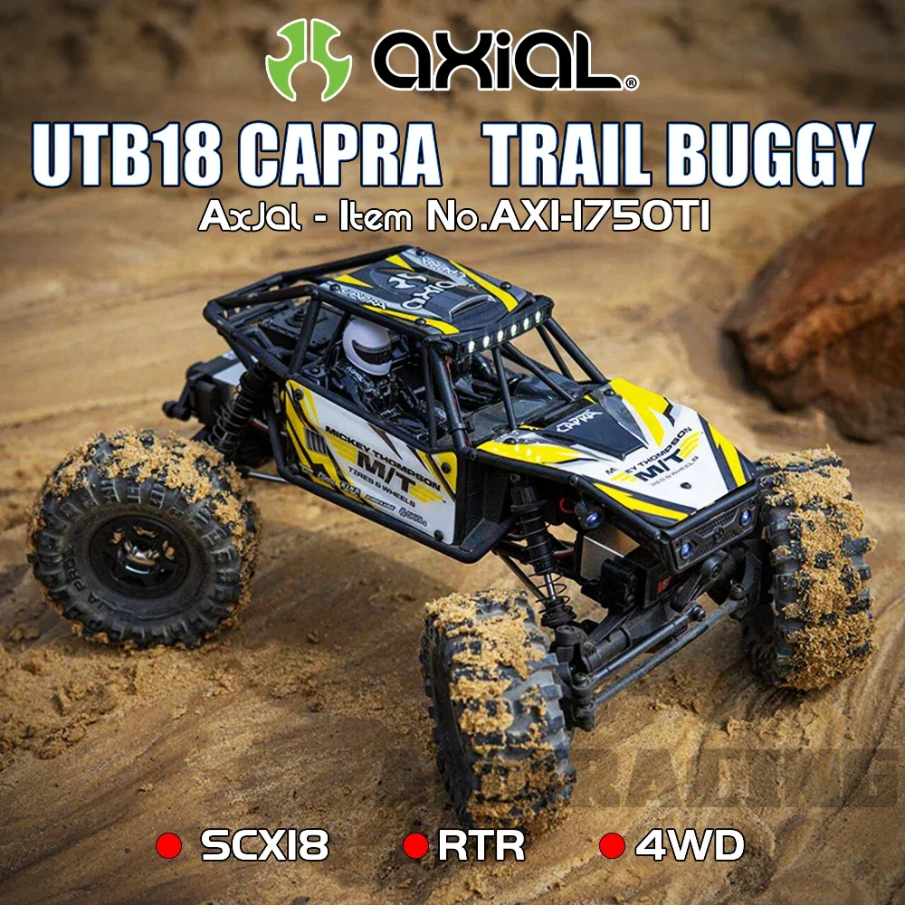 AXIAL UTB18 Capra Crawler Trail Buggy RTR 4WS 4WD 1/10 RC Electric Remote Control Model Car Rock Crawler Adult Children's Toys