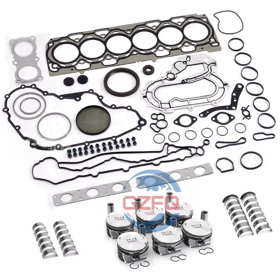 Series 60 12.7 Detroit Engine S60 Repair Kit Piston Cylinder Liner Piston Ring Full Gasket Overhaul Construction Machinery Parts